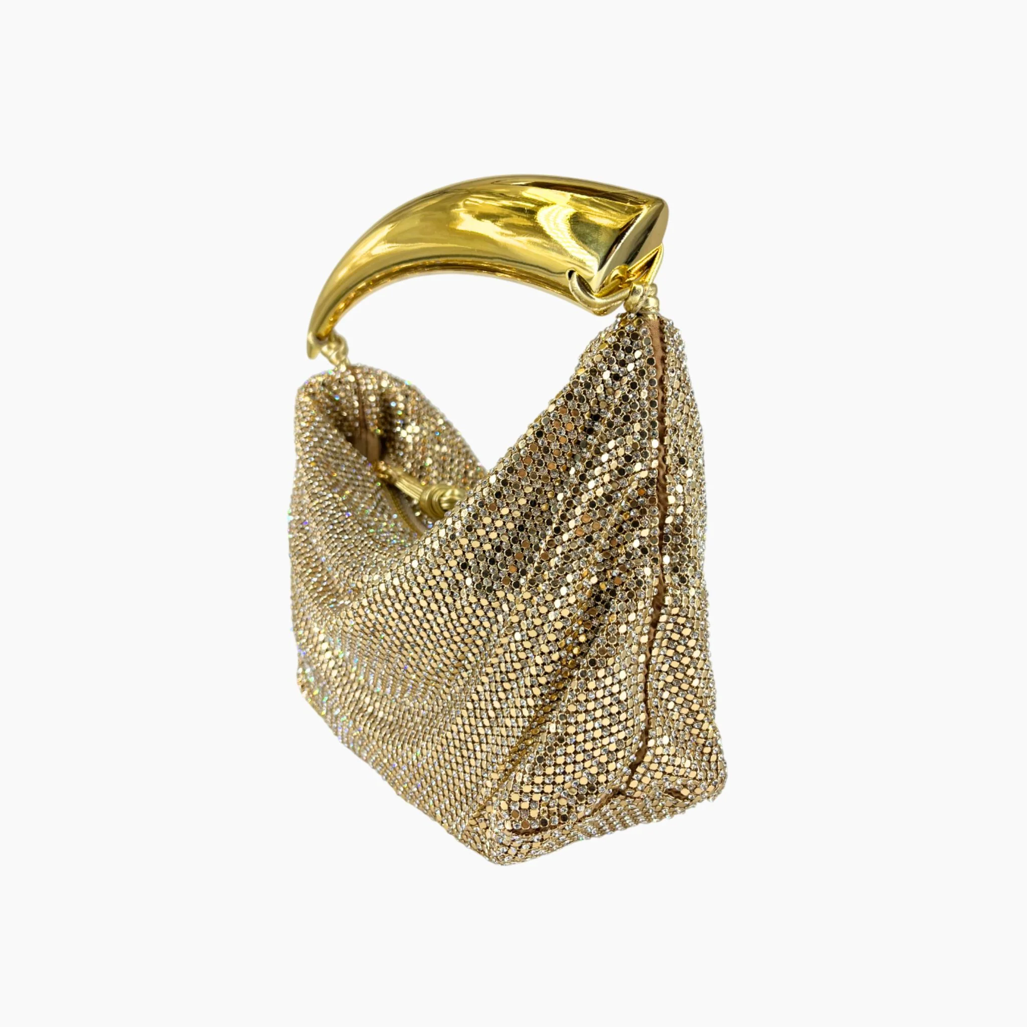Blake Mini Strass Metal Mesh - Yellow White - Image 3
