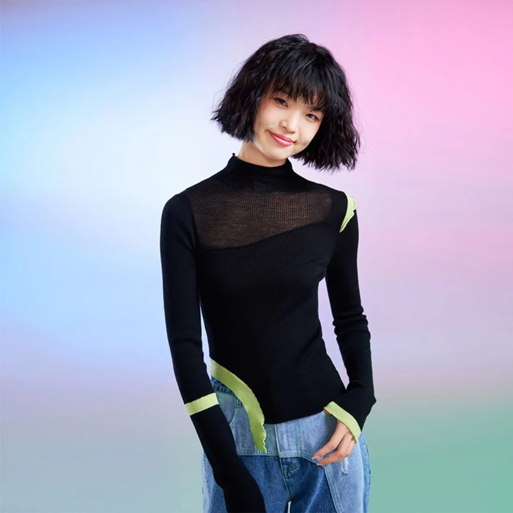 Wool Knit - Black - Image 2