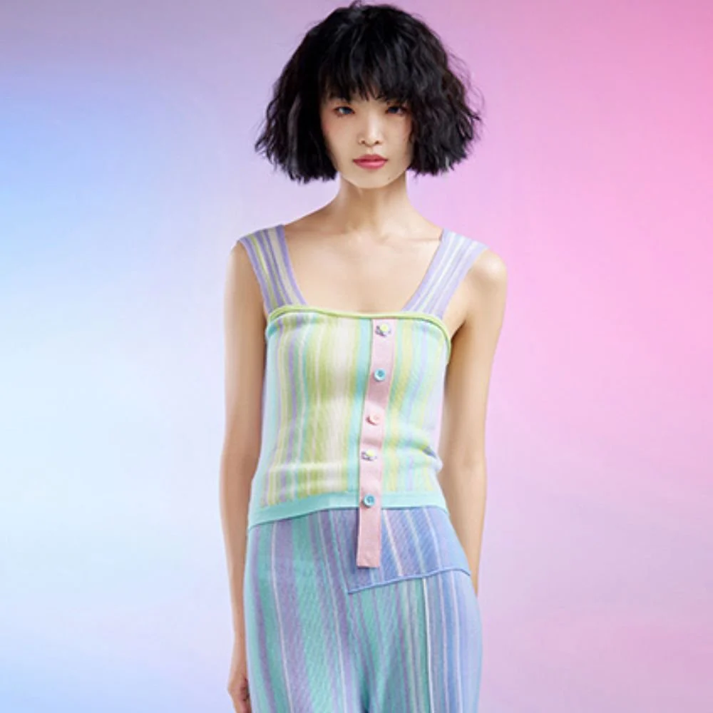Wool Vest - Lilac - Image 4