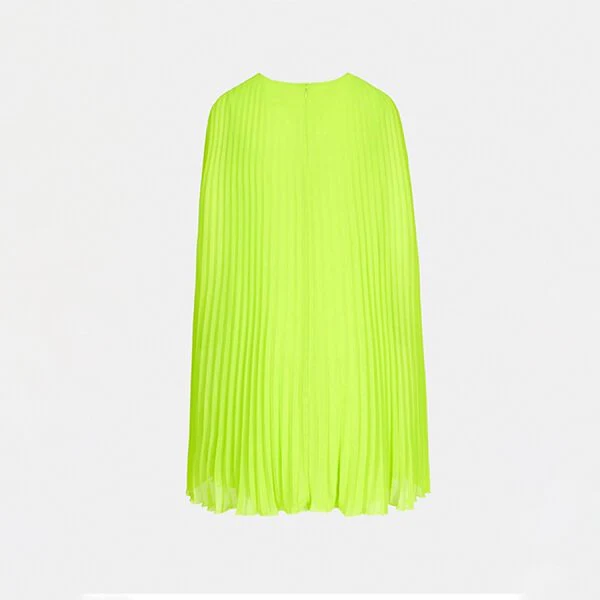 Dartha Pleated Cape Dress - High Alert - Image 4