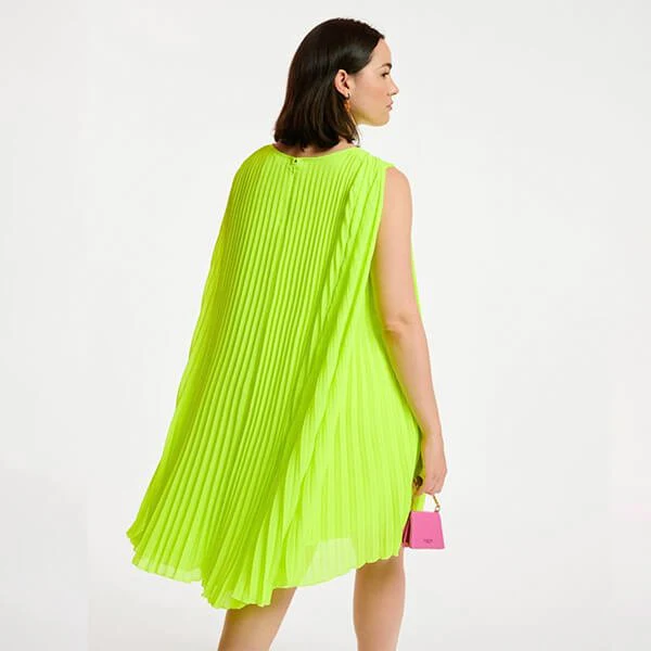 Dartha Pleated Cape Dress - High Alert - Image 6