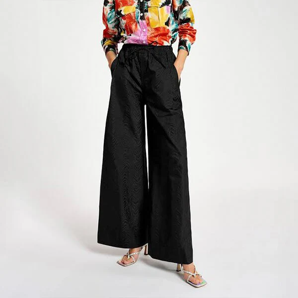 Dazed Wide Leg Pants – Black - Image 2