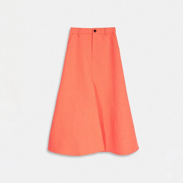 Diner Flared Bottom Skirt - Hazard