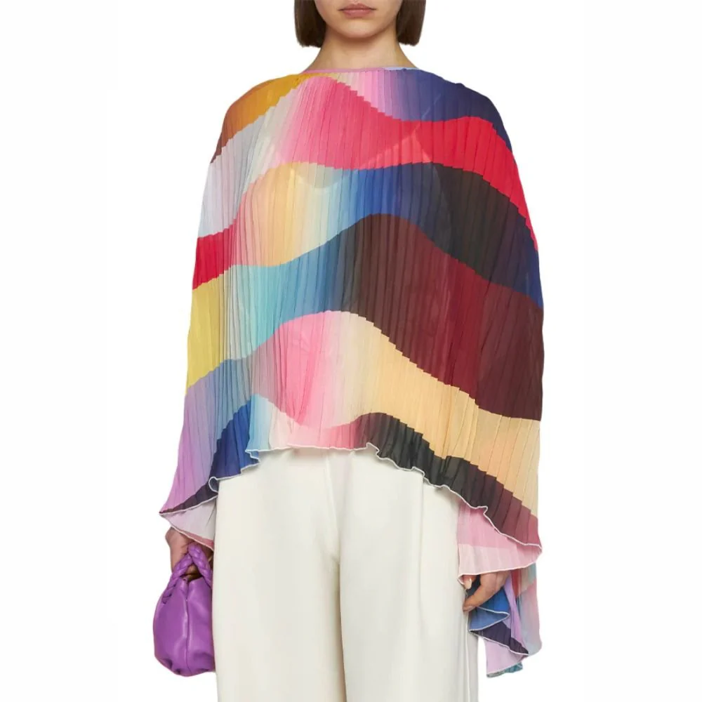 Doralia Pleated Wide Top - Stormy Sky - Image 2