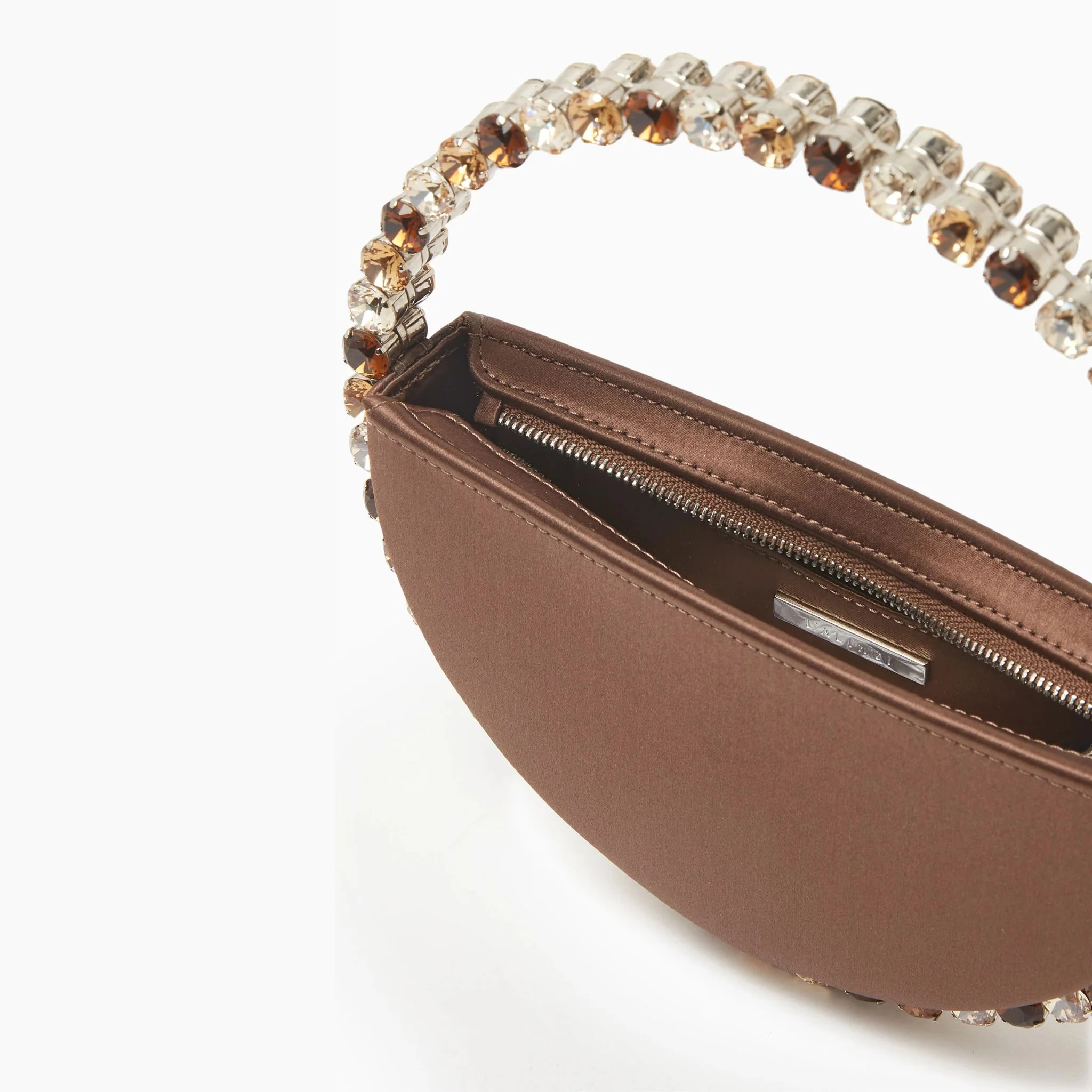 Eternity Satin Clutch - Brown - Image 4