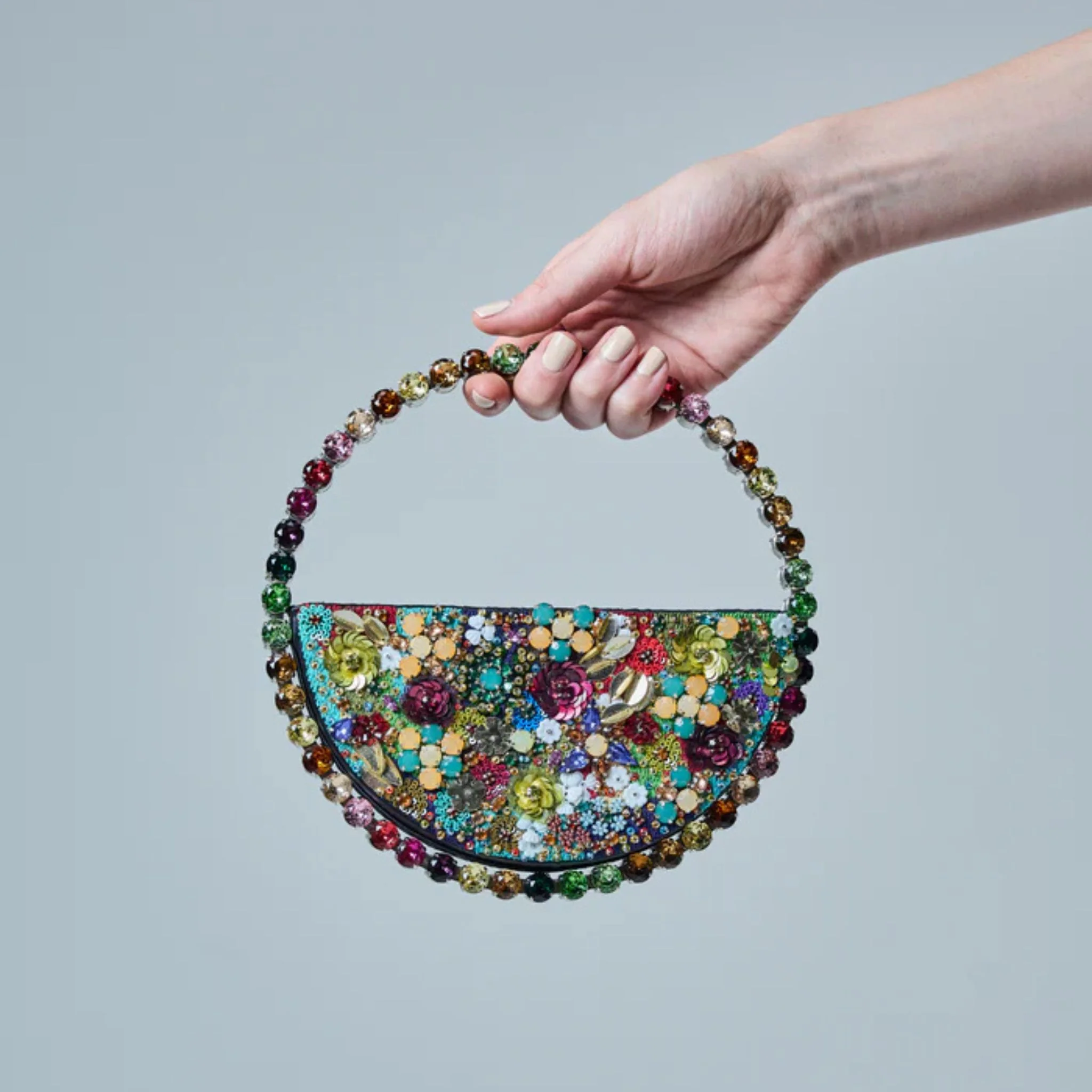 Eternity Garden Embroidery Clutch - Rainbow - Image 2