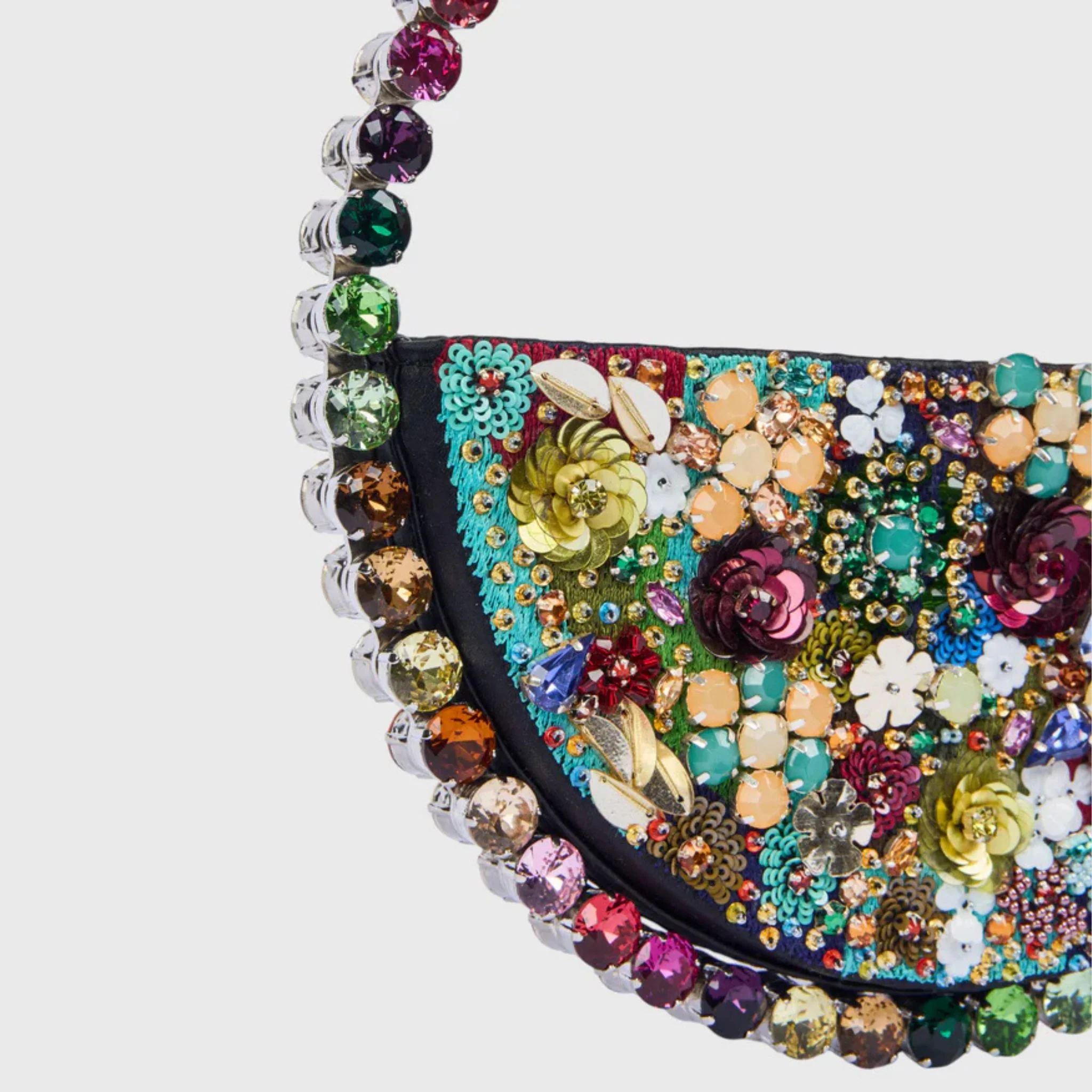 Eternity Garden Embroidery Clutch - Rainbow - Image 3