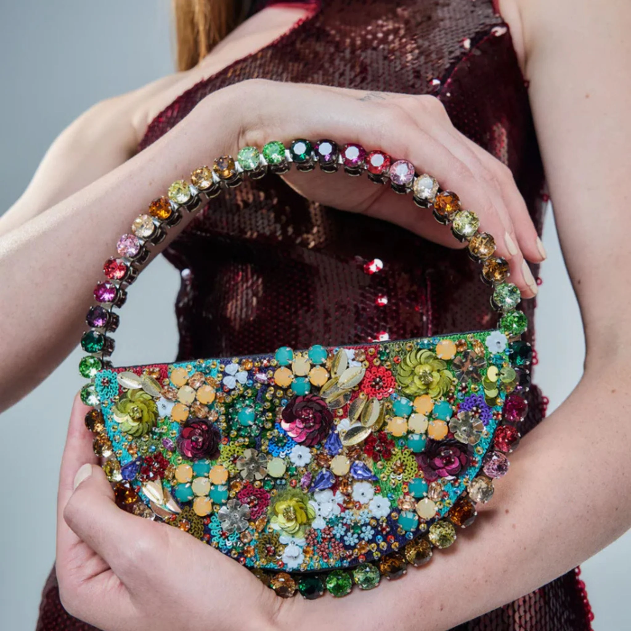 Eternity Garden Embroidery Clutch - Rainbow - Image 5