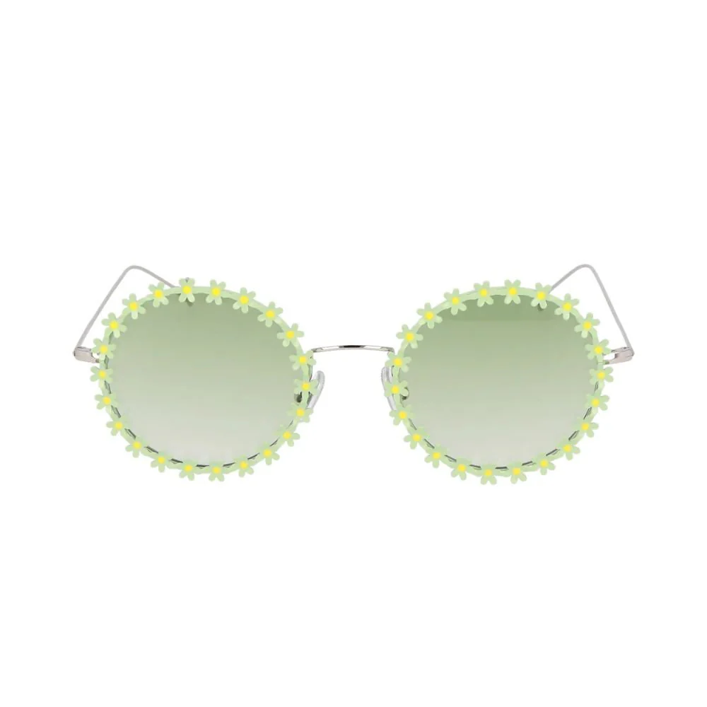 Lulu Sunglasses - Green Flowers
