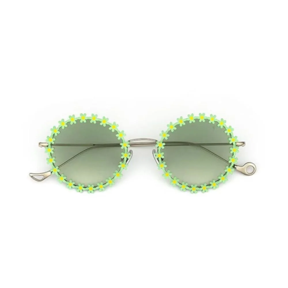 Lulu Sunglasses - Green Flowers - Image 2