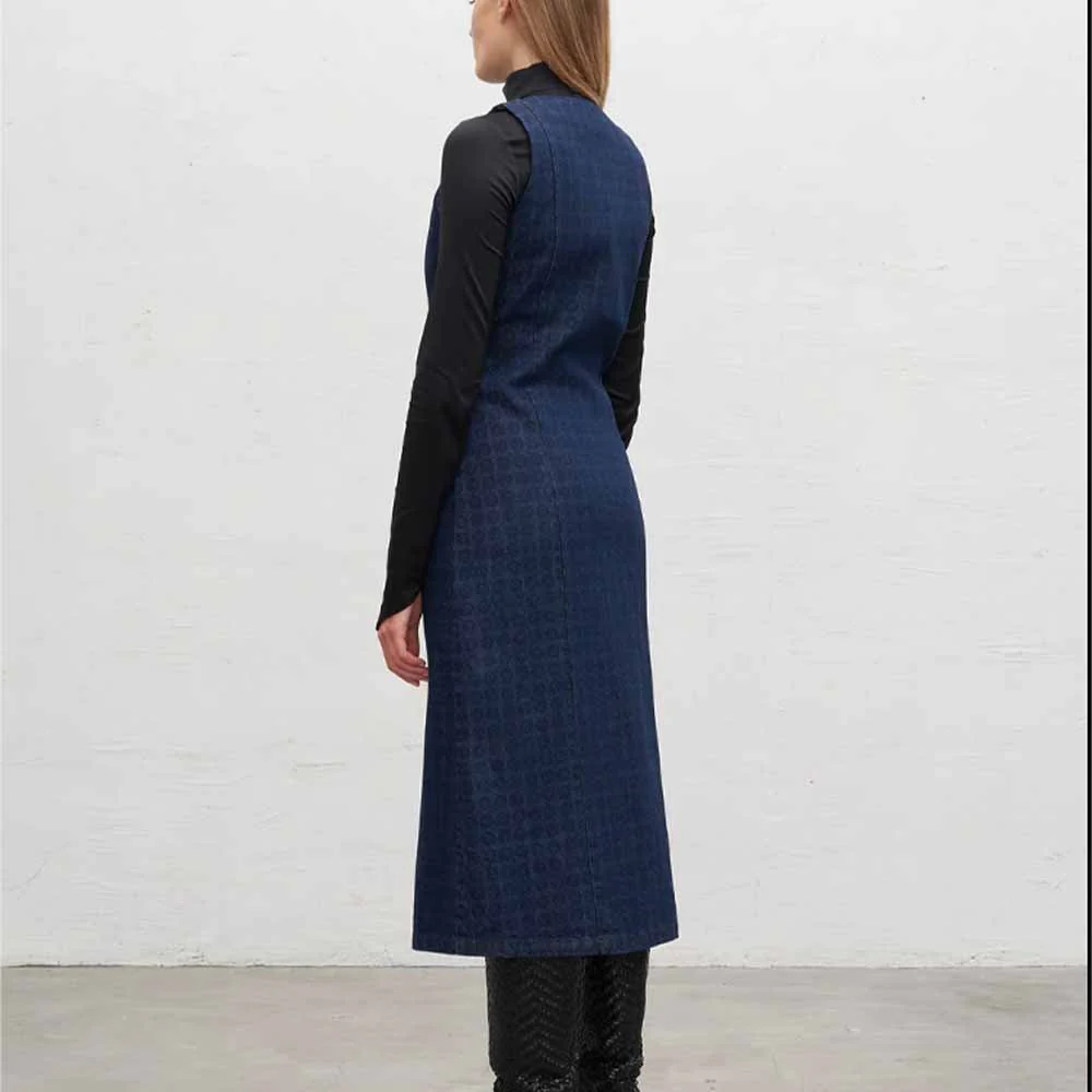 Calvinia Dress - Blue & Black - Image 5