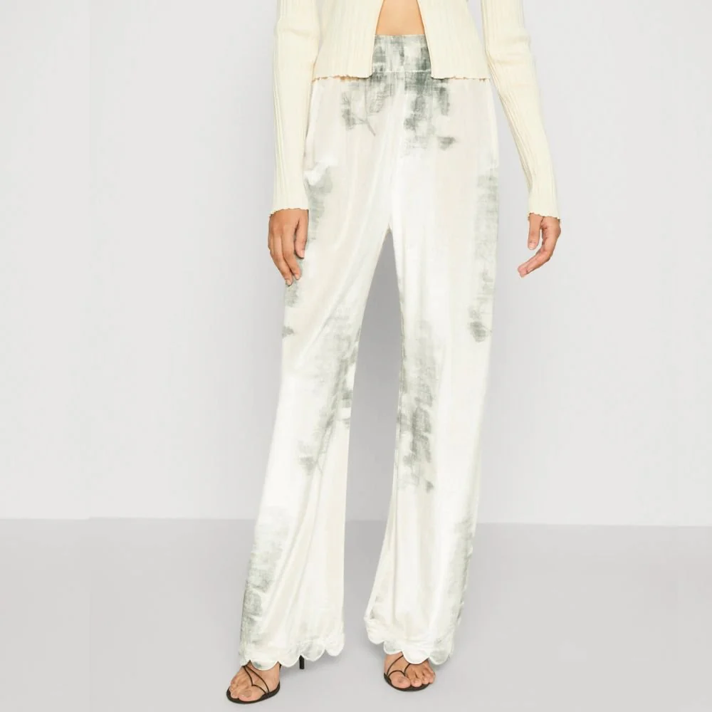 Kea Woven Pants - Tofu & Green Forest - Image 3