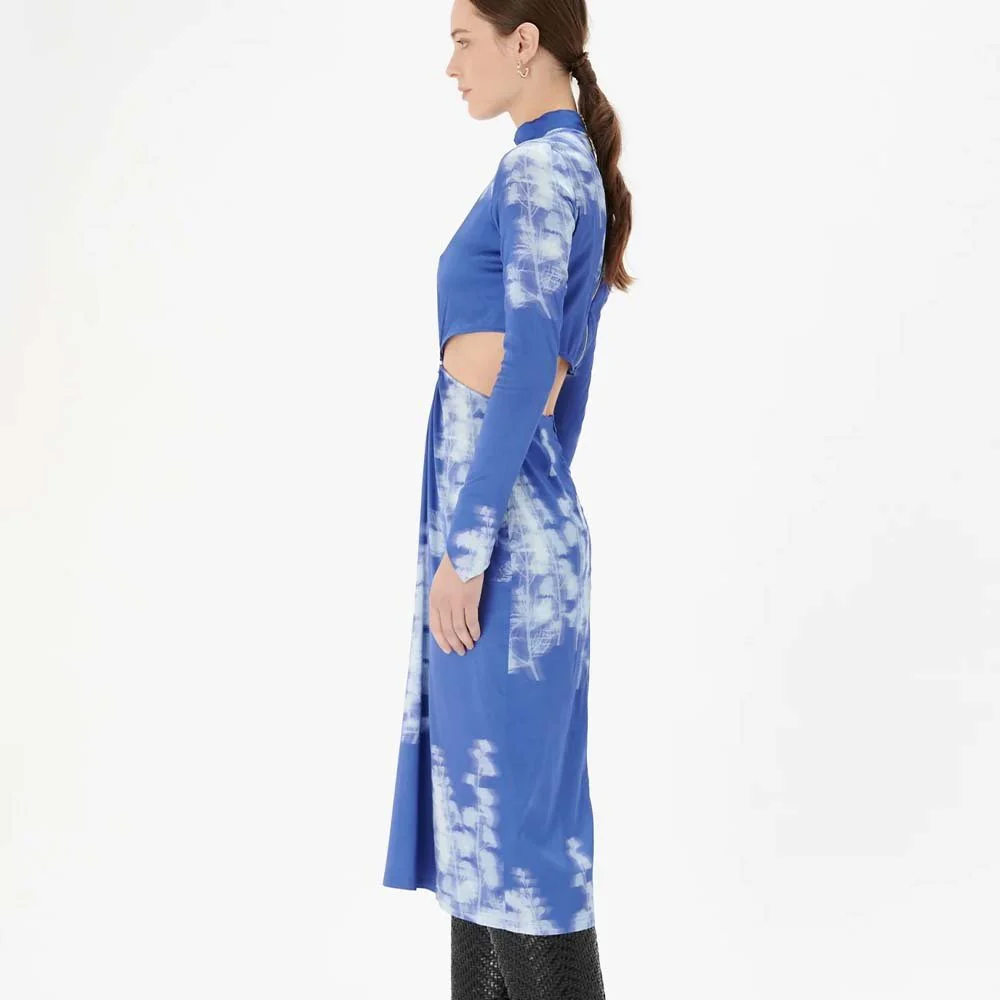 Marguerite Dress - Abstract Dazzling Blue & Ice Melt - Image 5