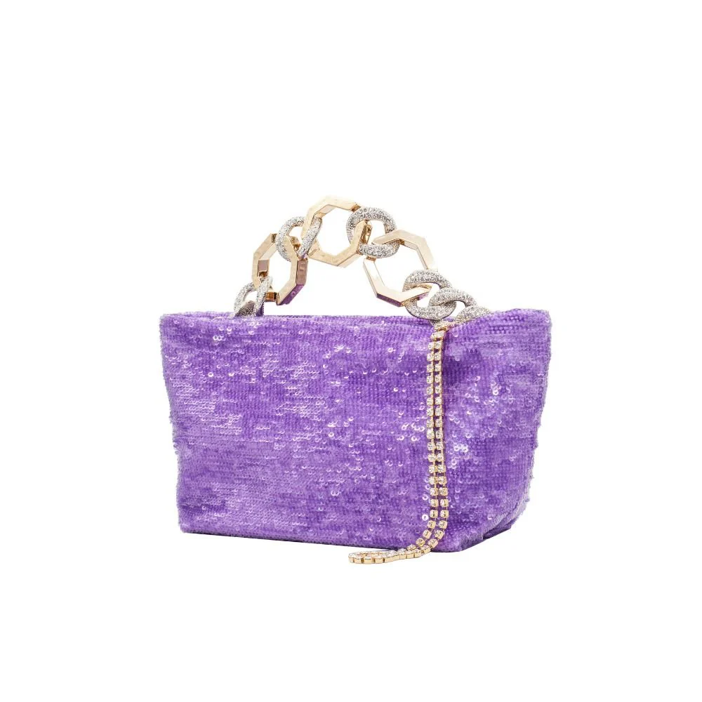 Jessye Sequins Bag - Violet - Image 2