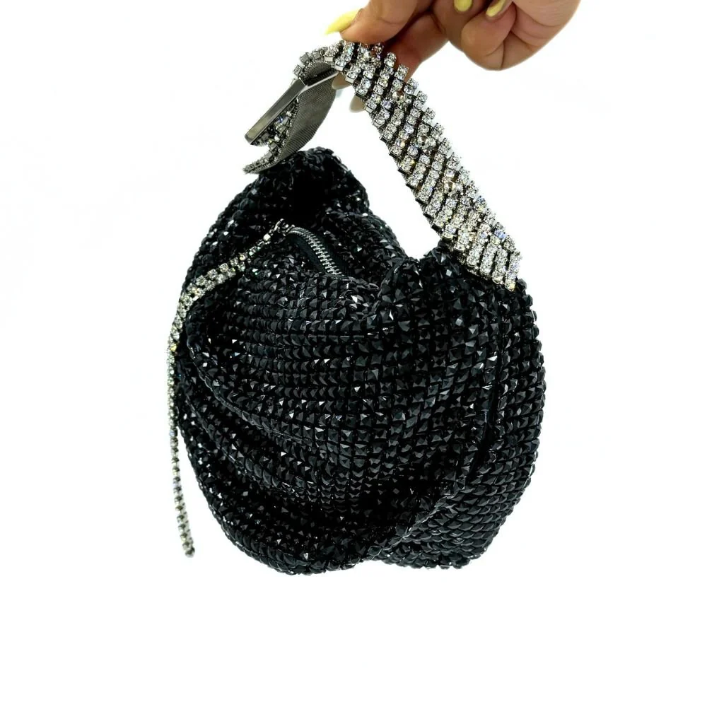 Jill Net Jet Black Bag - Image 3