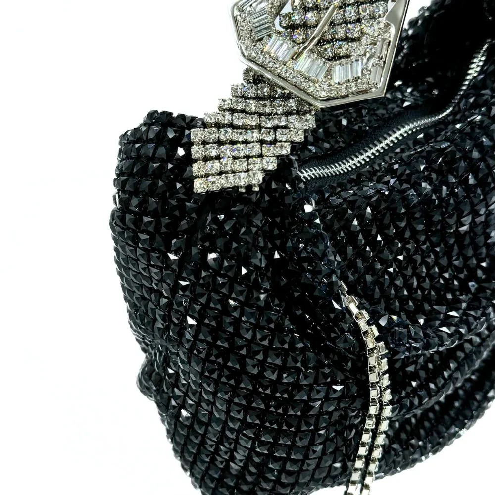 Jill Net Jet Black Bag - Image 4