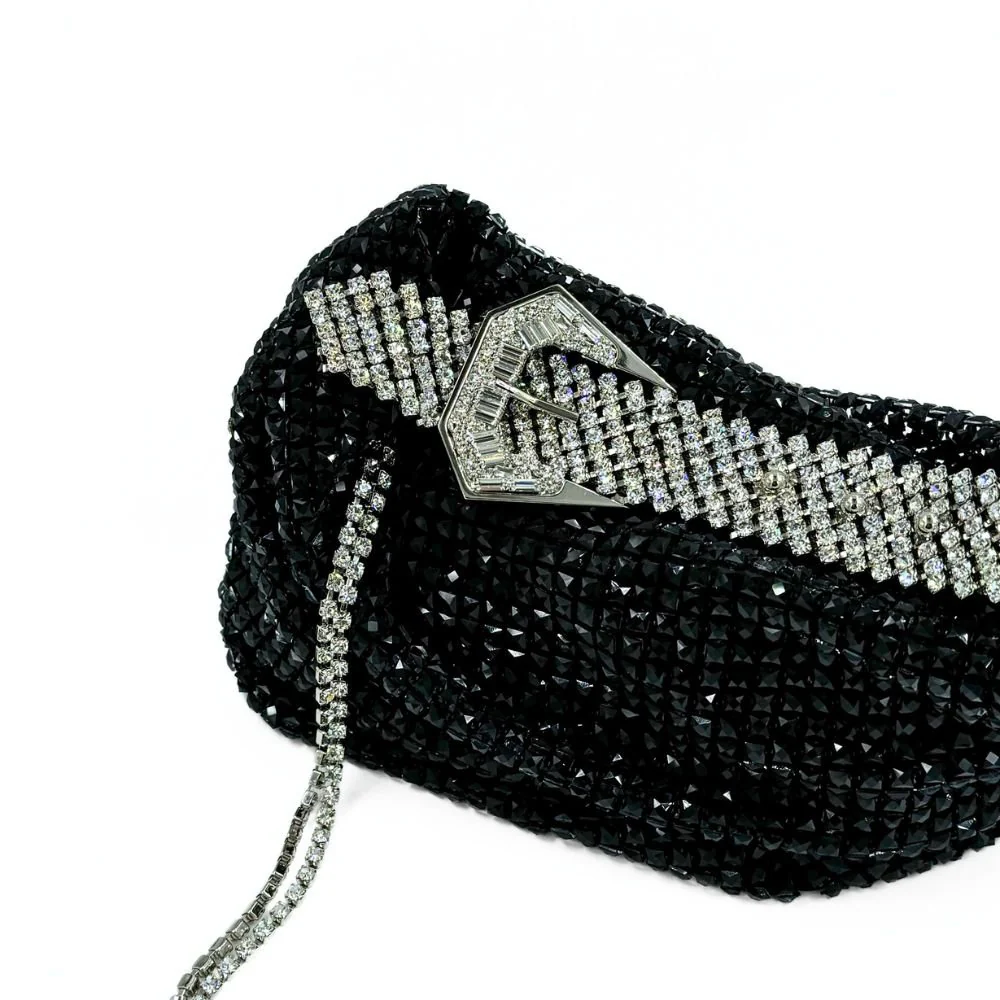 Jill Net Jet Black Bag - Image 5