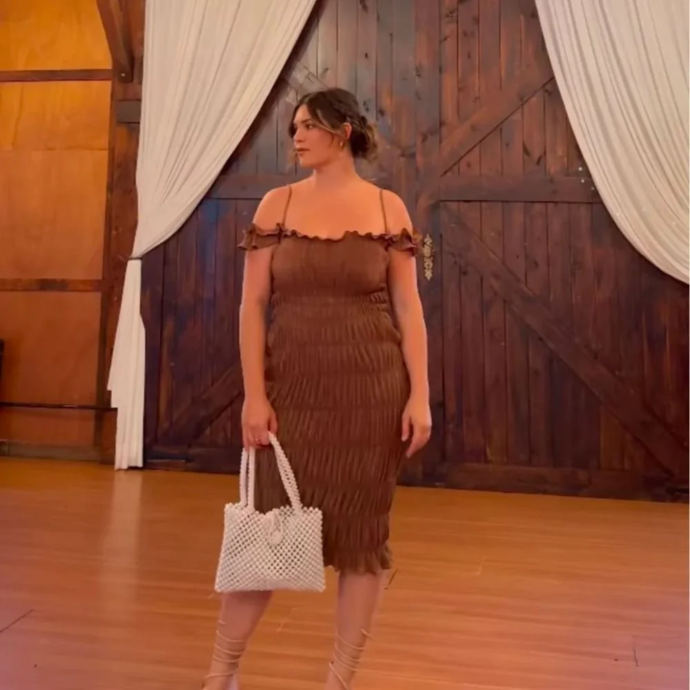 Indra Brown Dress - Image 10