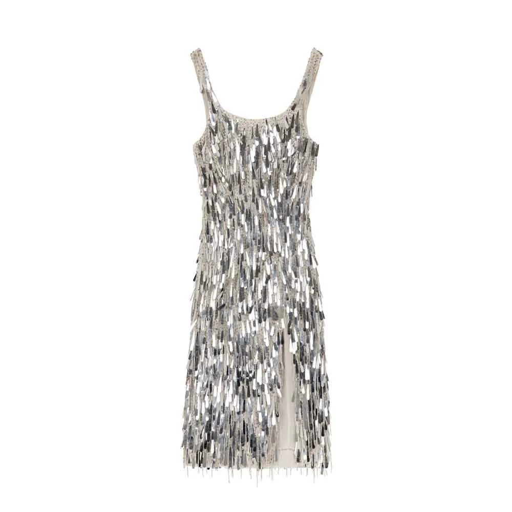 Emika Dress - Silver