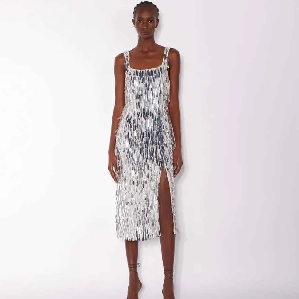Emika Dress - Silver - Image 2