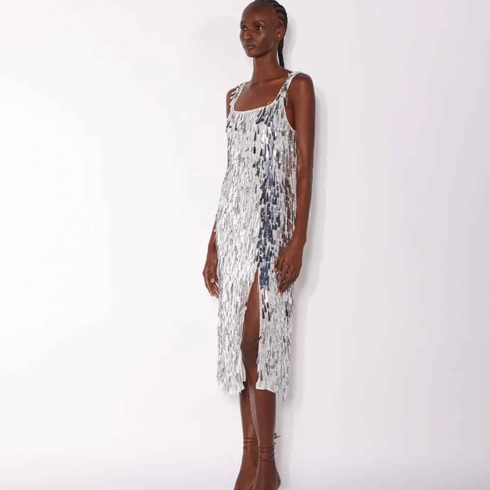 Emika Dress - Silver - Image 4
