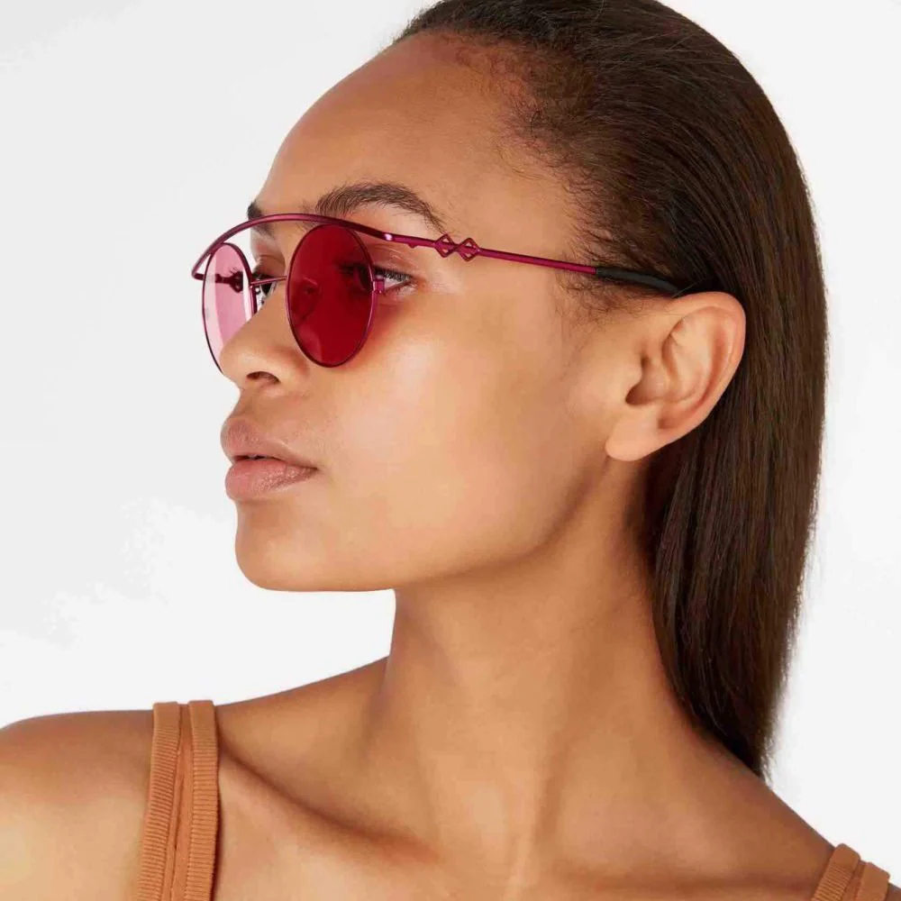 Retro XL Sunglasses - Pink - Image 2