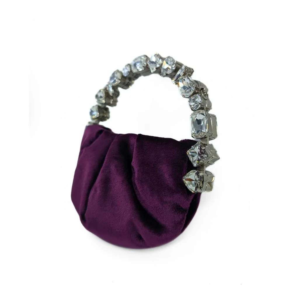 Micro Eternity Taliya Velvet Plum Bag - Image 2