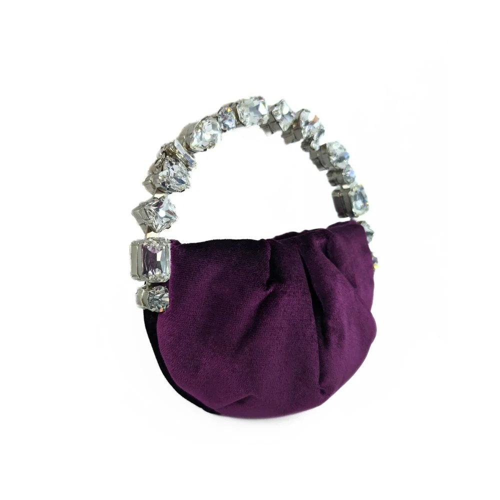 Micro Eternity Taliya Velvet Plum Bag - Image 3