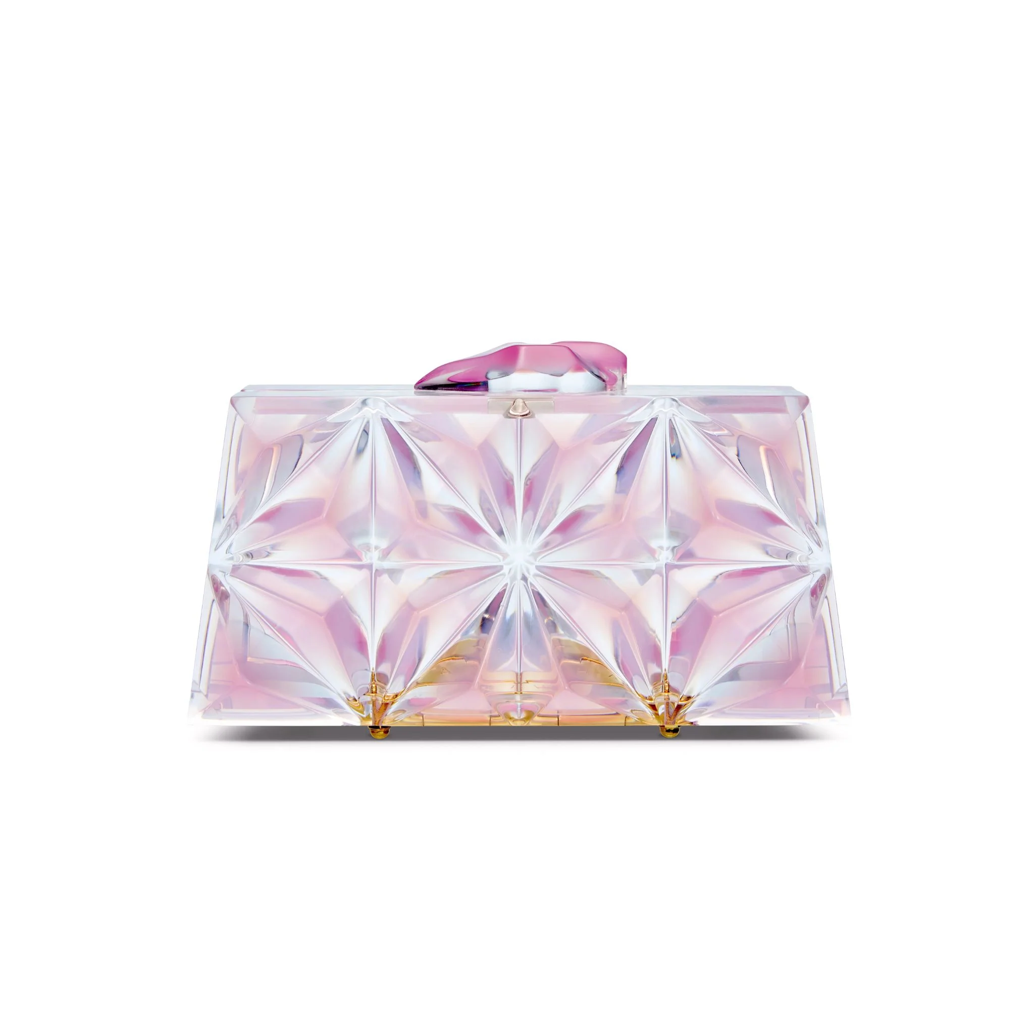 Lila Pink Opal Clutch