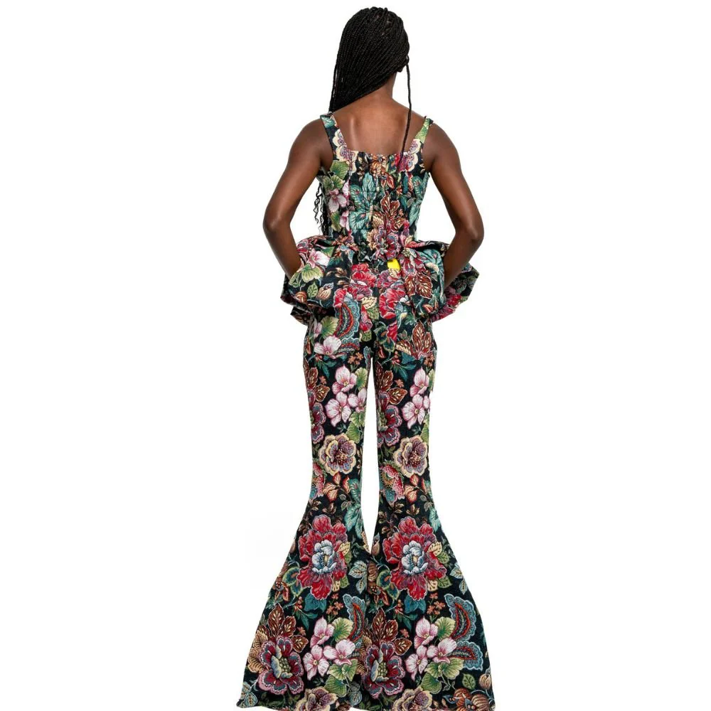 Brocade Corset - Black - Image 4
