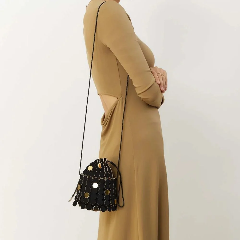 Moon Black Shoulder Bag - Image 2