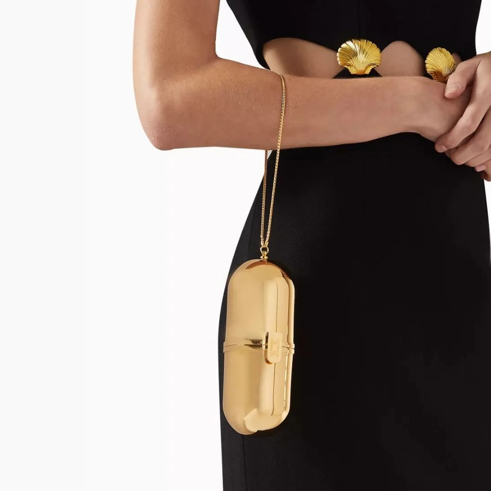 Reflective Pill Bag - Gold - Image 2