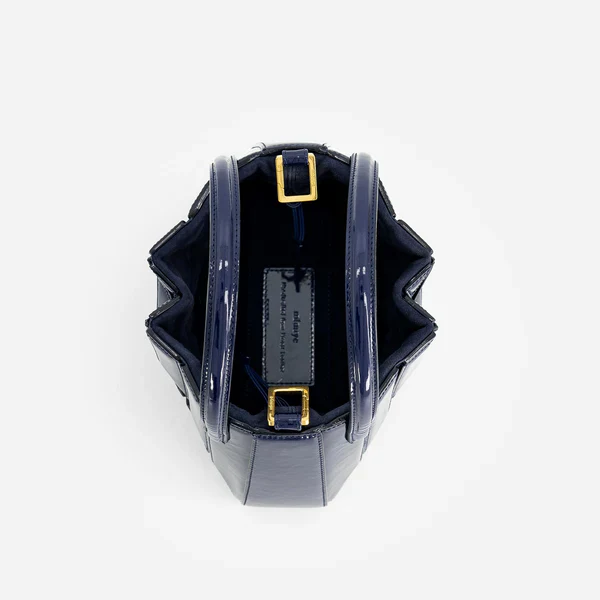 Mini Sera Tote Bag - Patent Navy - Image 5