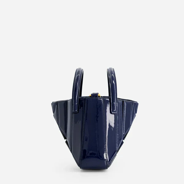 Mini Sera Tote Bag - Patent Navy - Image 6