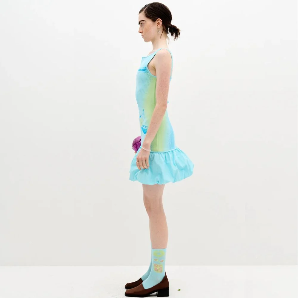 Daphne Reversible Tank Dress - Paradise Blue - Image 3