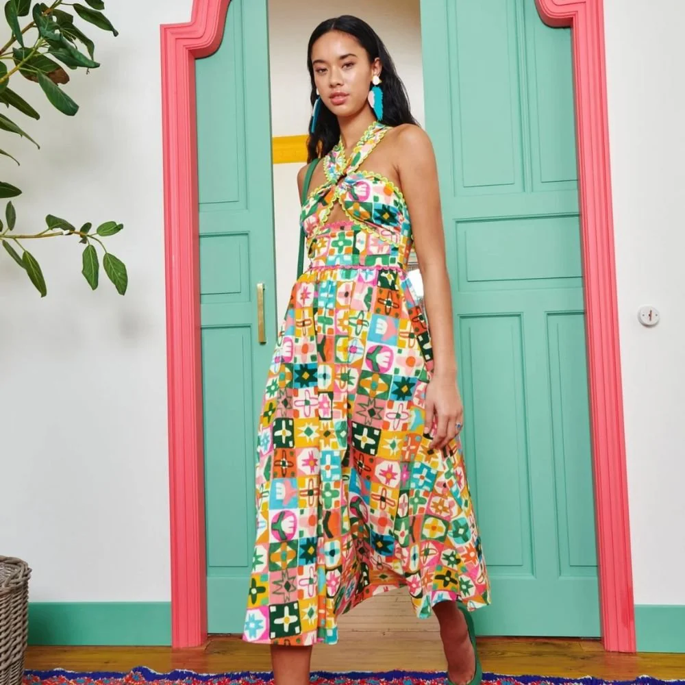 Narmada Dress - Multicolour - Image 2
