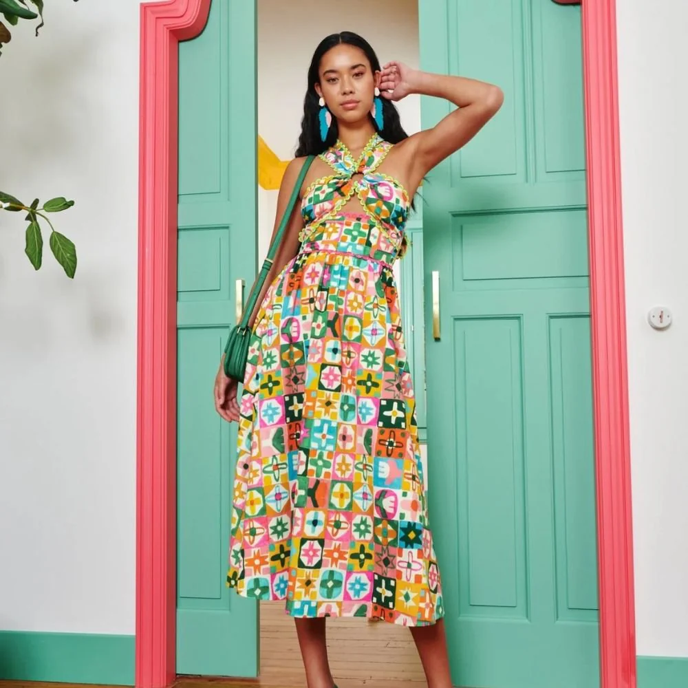 Narmada Dress - Multicolour - Image 4