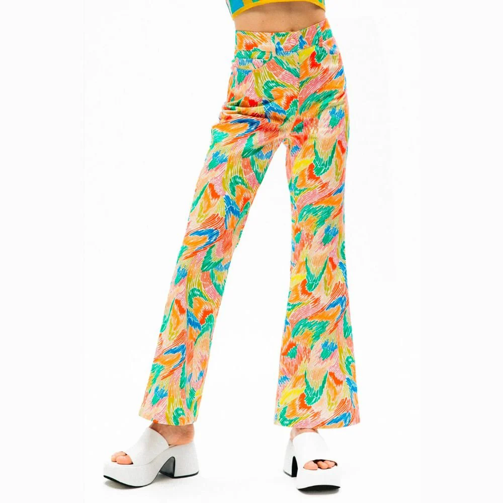 Luna Wide Leg Pants - Rainbow - Image 3