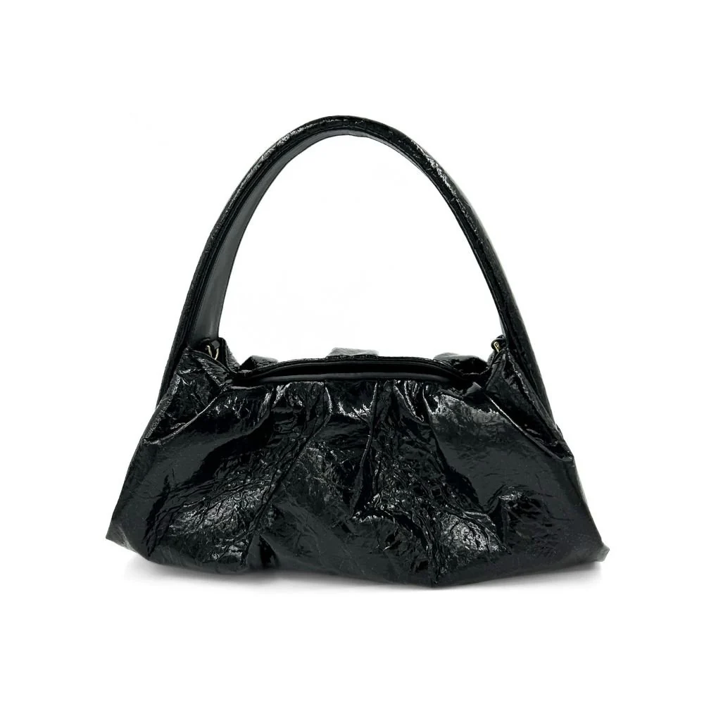 Hera Pineapple Fabric Bag - Black - Image 3