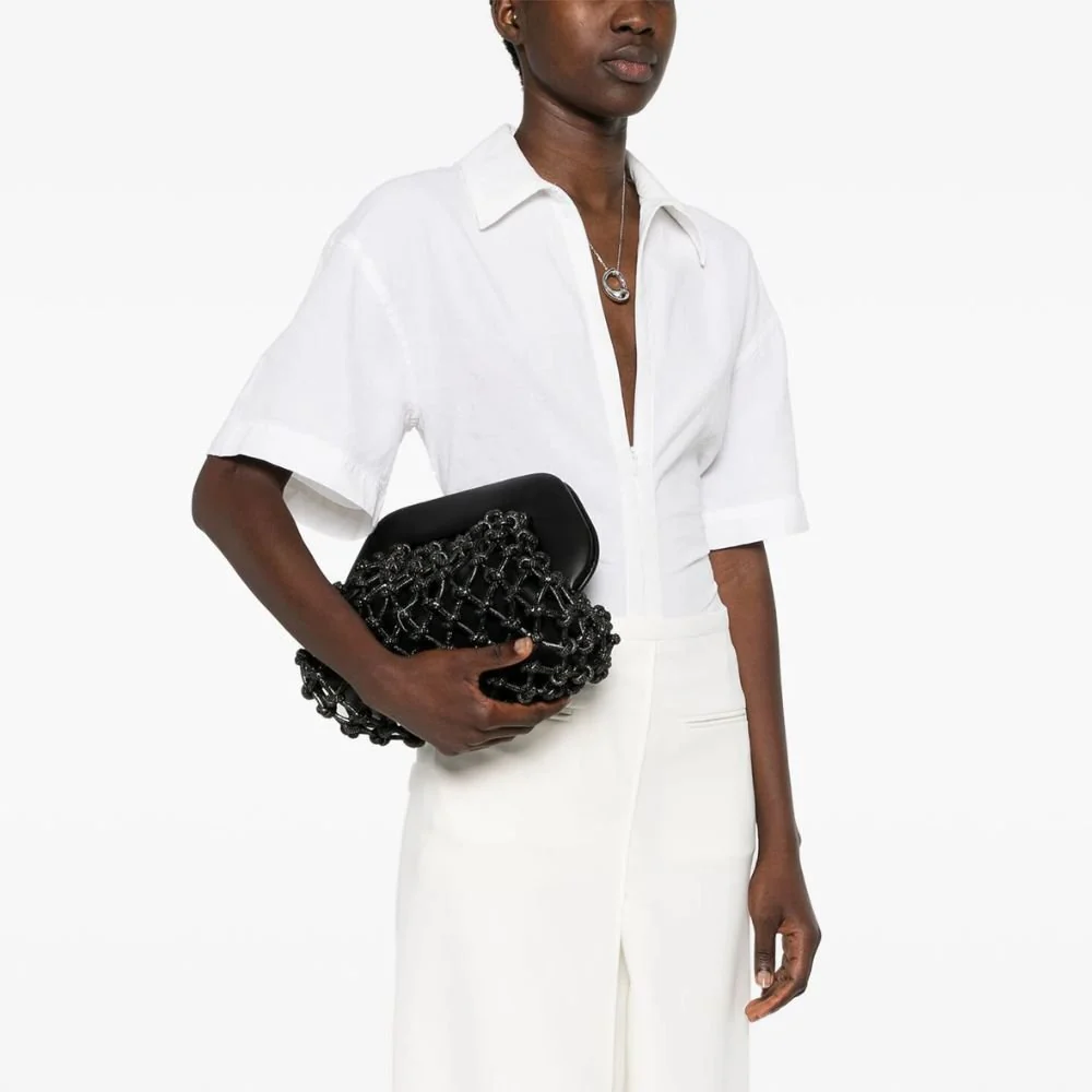 Tia Knots Strass Black Bag - Image 2