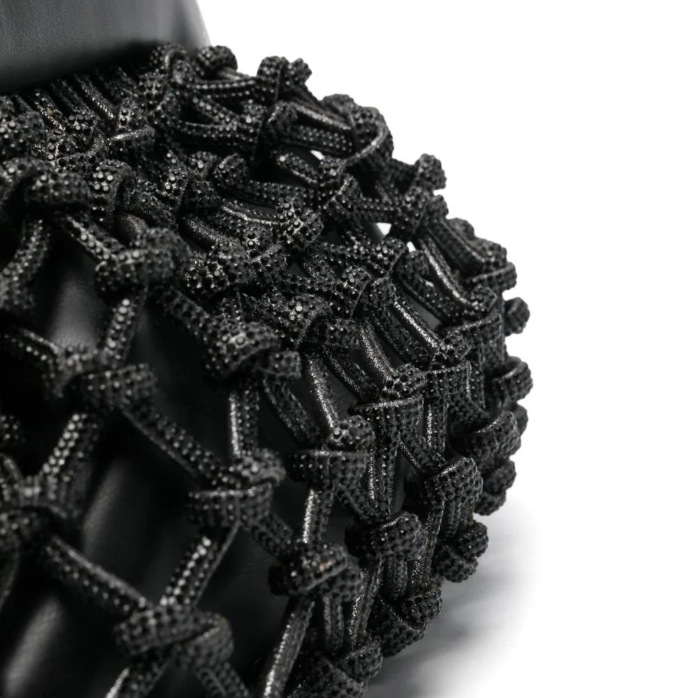 Tia Knots Strass Black Bag - Image 4