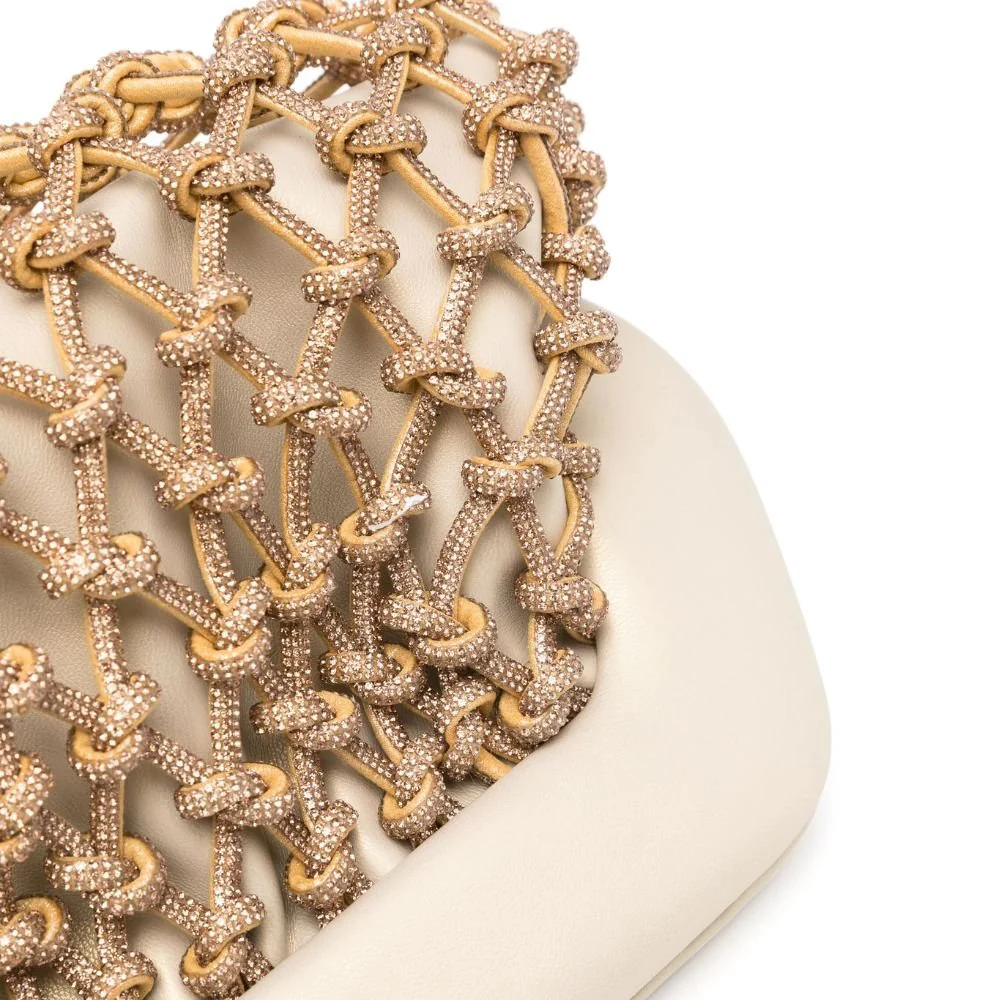 Tia Knots Strass Gold Bag - Image 4