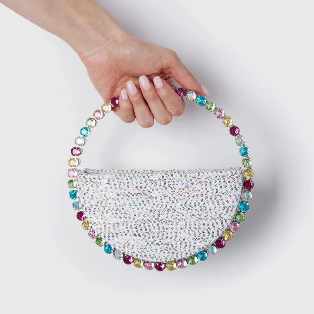 Eternity Rainbow Sequins Clutch - Image 3