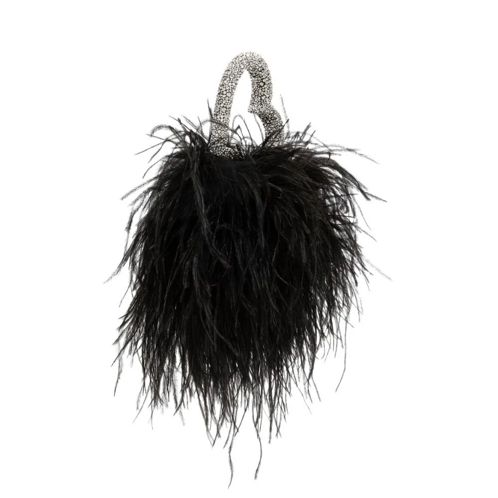 Love Feather Pouch - Black - Image 3