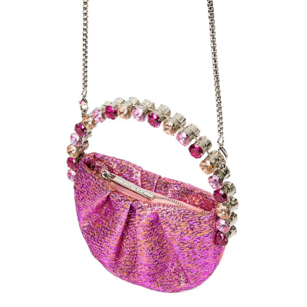 Micro Eternity Pink Jacquard Clutch - Image 2