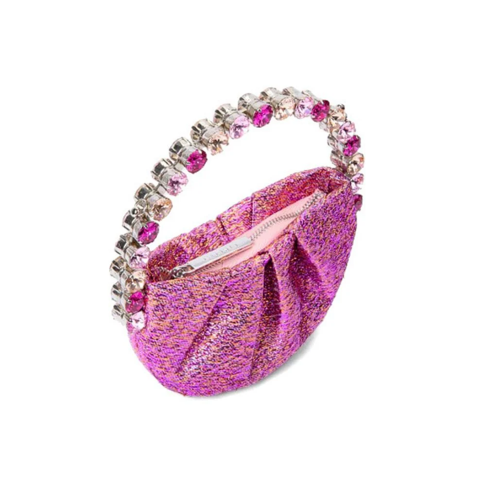 Micro Eternity Pink Jacquard Clutch - Image 3