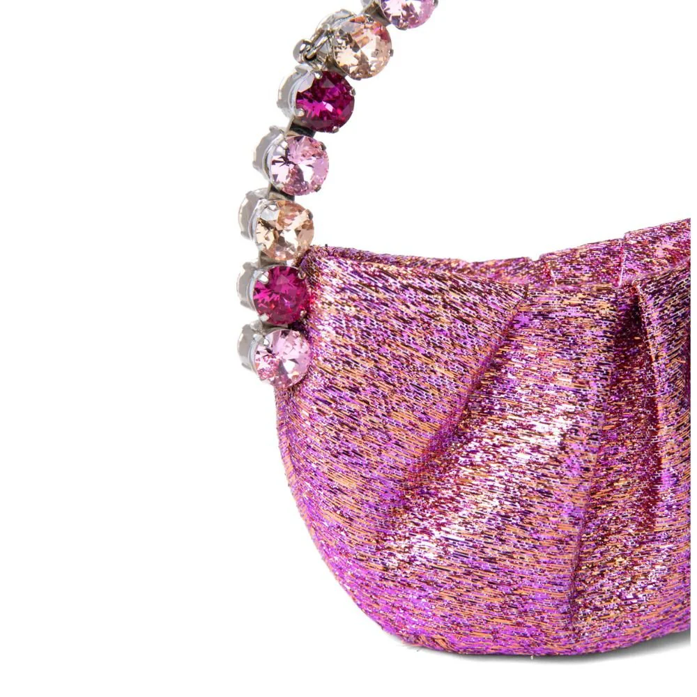 Micro Eternity Pink Jacquard Clutch - Image 4