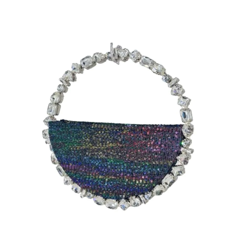 Taliya Rainbow Sequins Black Bag - Image 2
