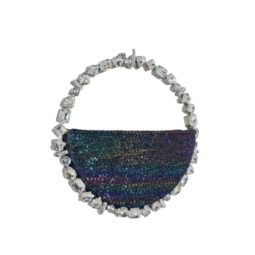 Taliya Rainbow Sequins Black Bag - Image 3