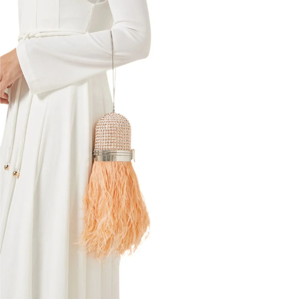 Peach Feather Pill Bag - Image 2